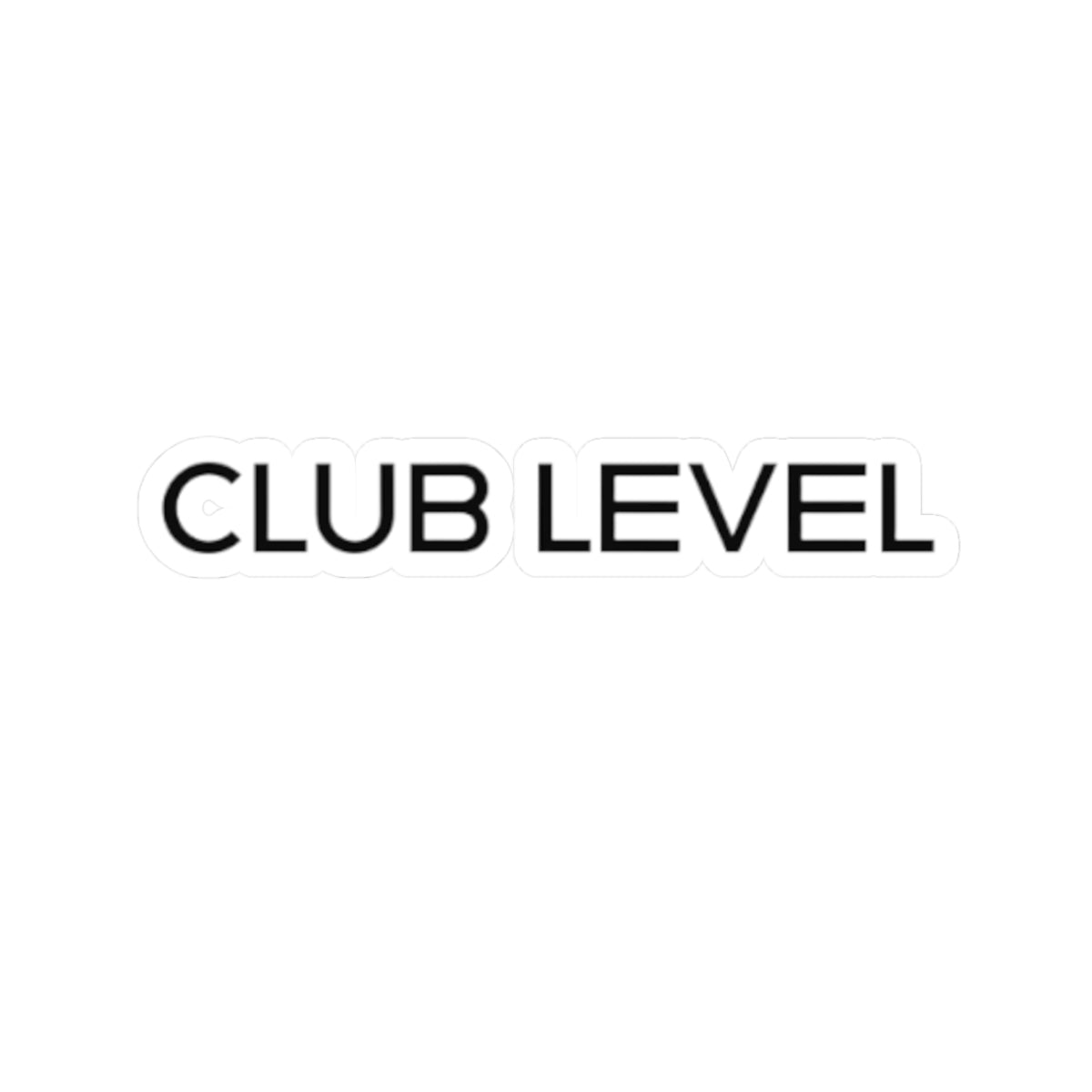 Club Level Kiss-Cut Stickers