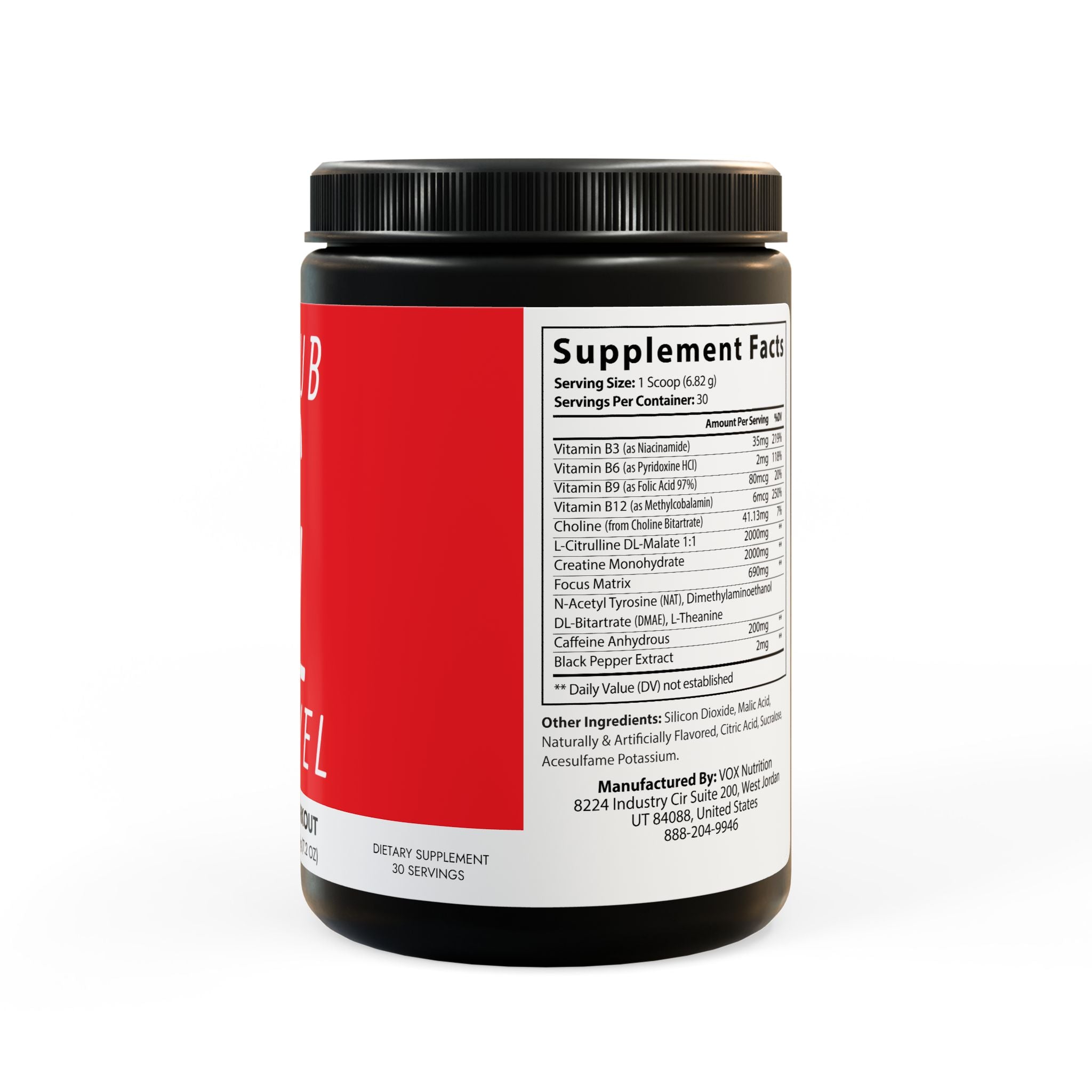 Pre-Workout Supplement, Fruit Punch (204g, 7.1oz)