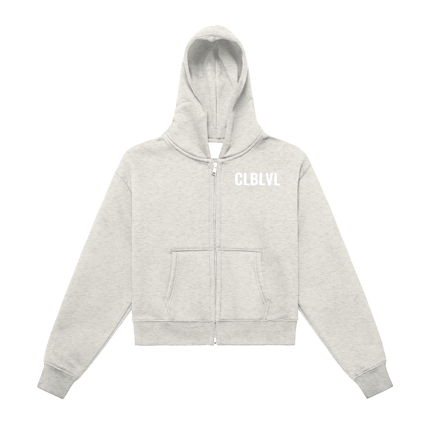 Club Level Zip-Up Cropped Hoodie