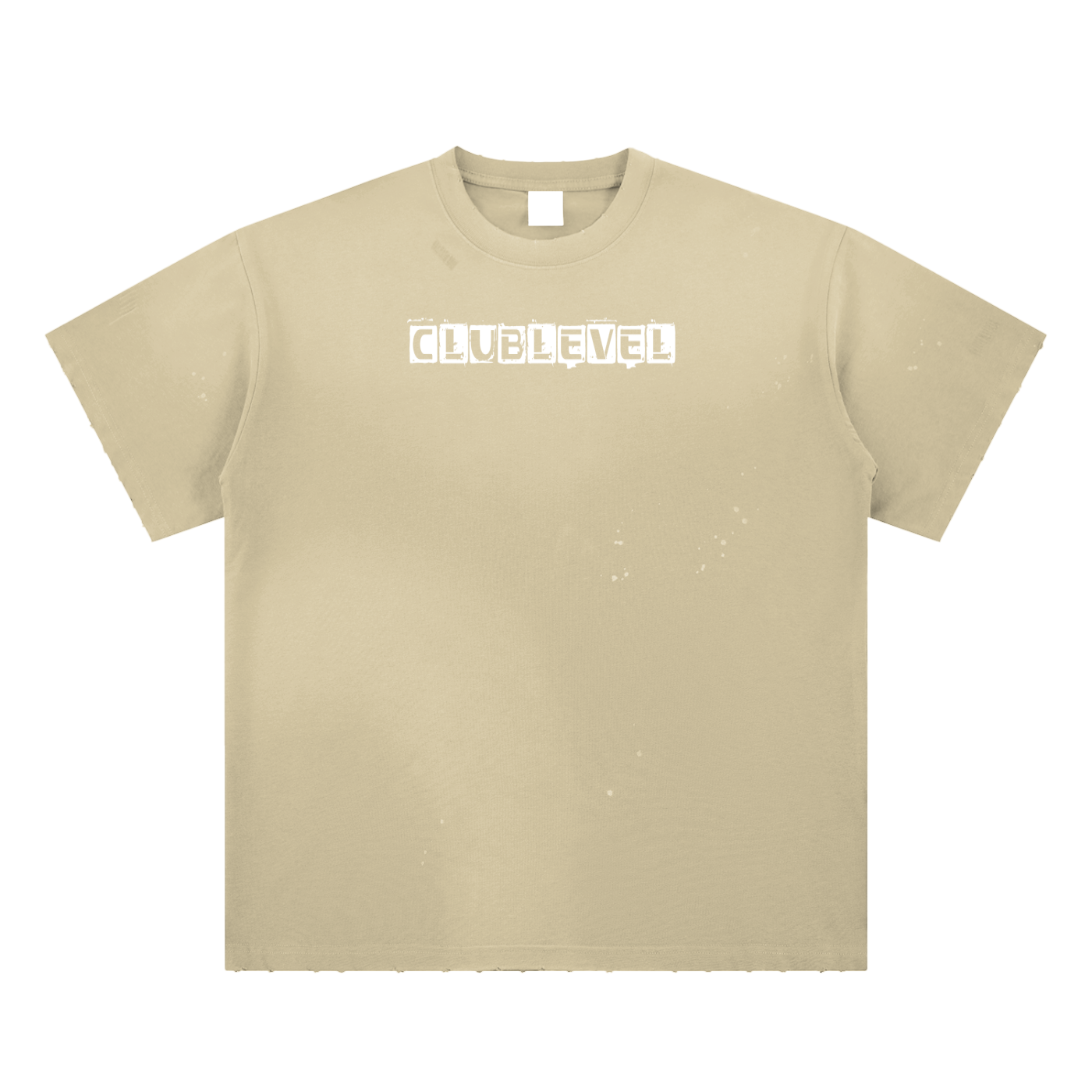 Hand-Frayed Sunfade Paint Splatter T-Shirt
