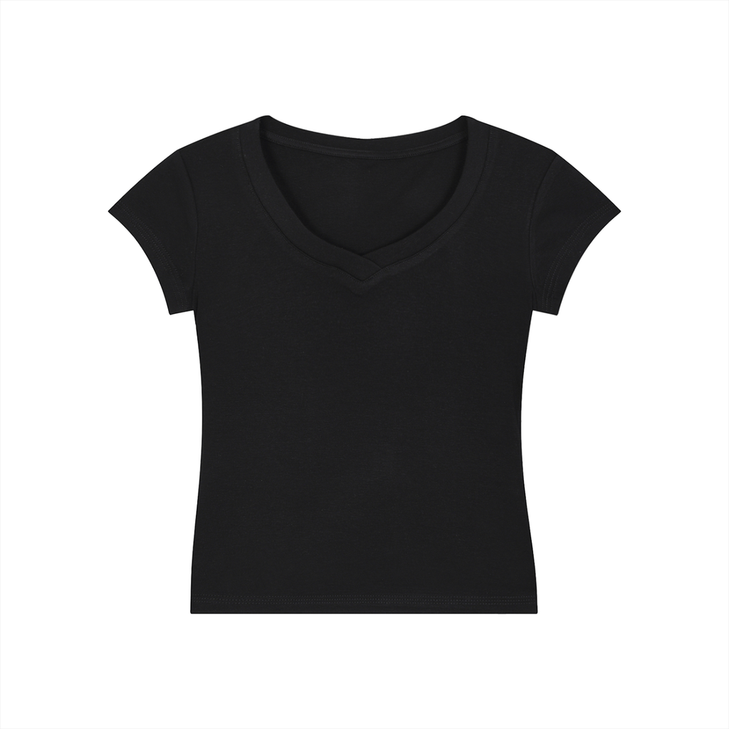 Club Level V-Neck Bodycon T-Shirt