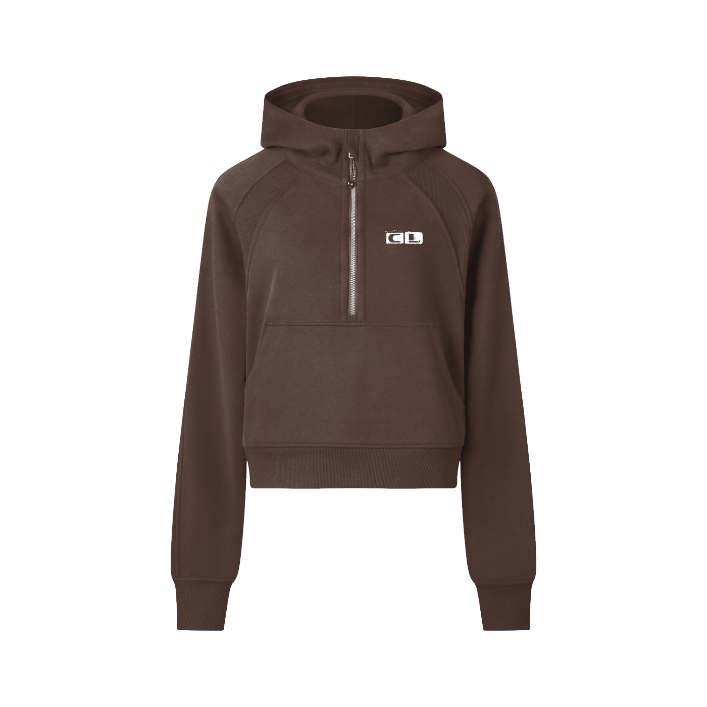 Cropped Half-Zip Hoodie
