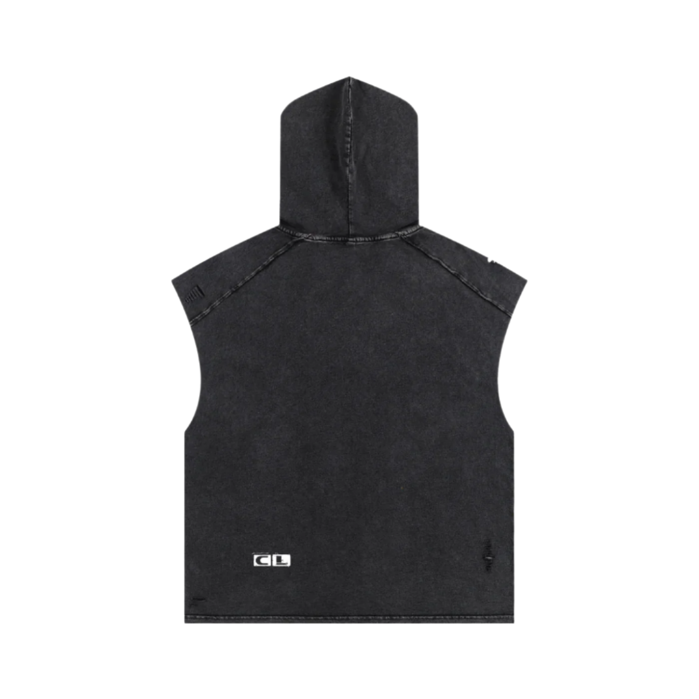 Snow Washed Boxy Hooded Tank Top